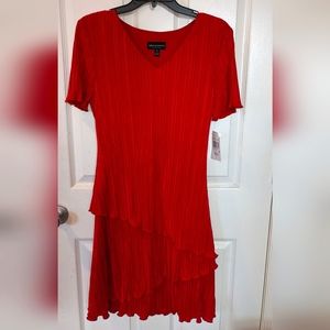 Red Ruched Dress